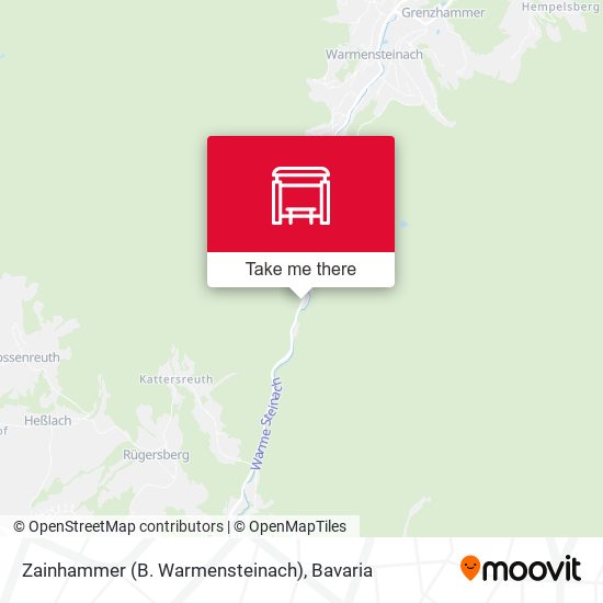 Zainhammer (B. Warmensteinach) map