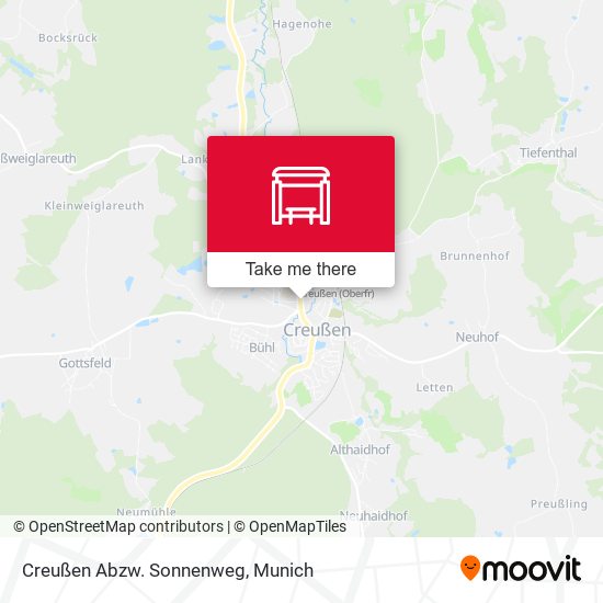 Creußen Abzw. Sonnenweg map
