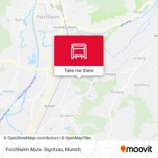Карта Forchheim Abzw. Sigritzau