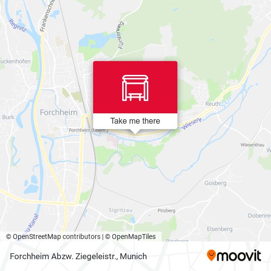 Forchheim Abzw. Ziegeleistr. map
