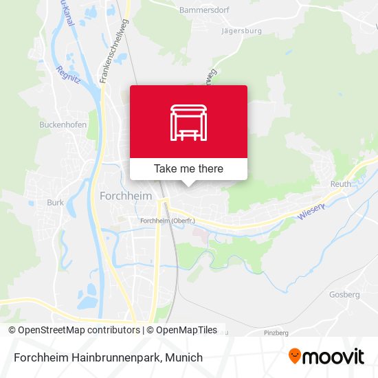 Forchheim Hainbrunnenpark map