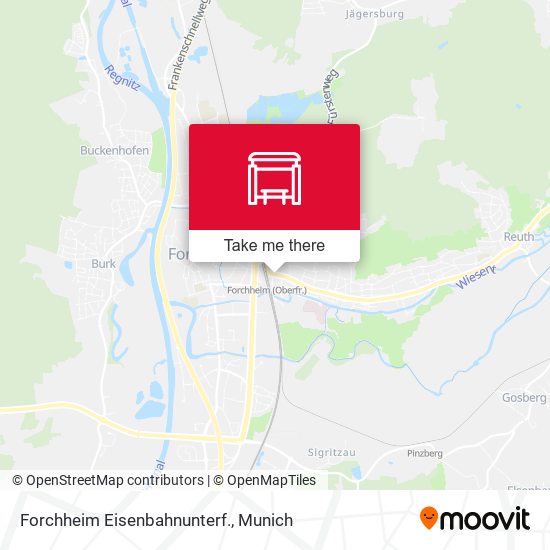 Forchheim Eisenbahnunterf. map
