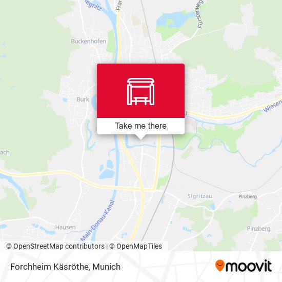 Forchheim Käsröthe map