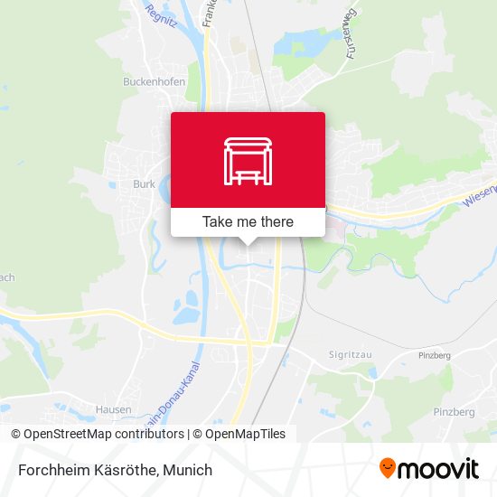 Карта Forchheim Käsröthe