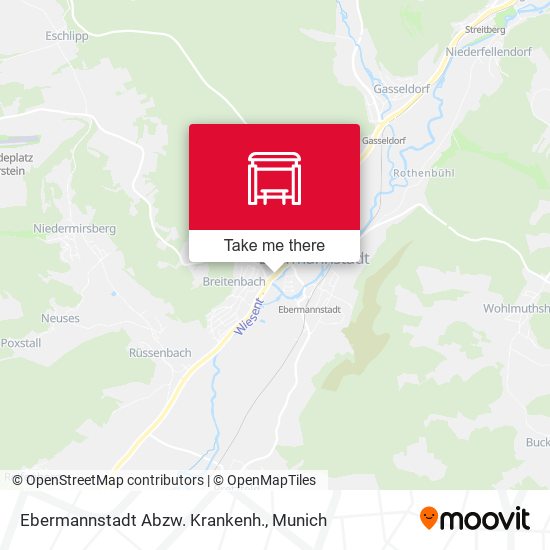 Ebermannstadt Abzw. Krankenh. map