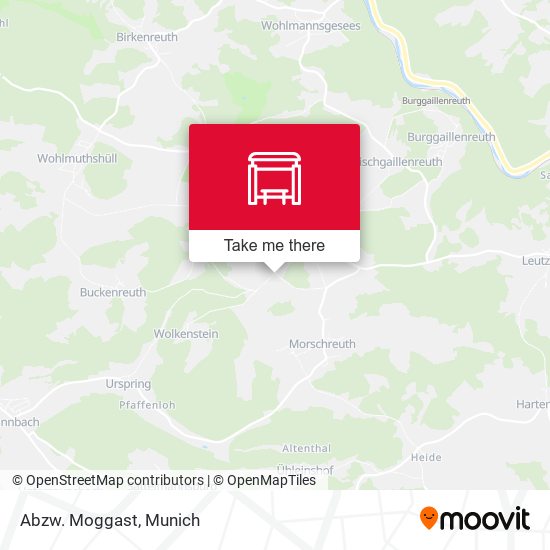 Abzw. Moggast map