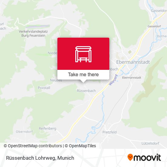 Rüssenbach Lohrweg map