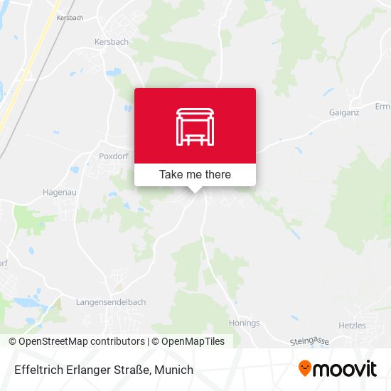 Effeltrich Erlanger Straße map