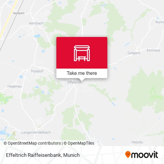 Effeltrich Raiffeisenbank map