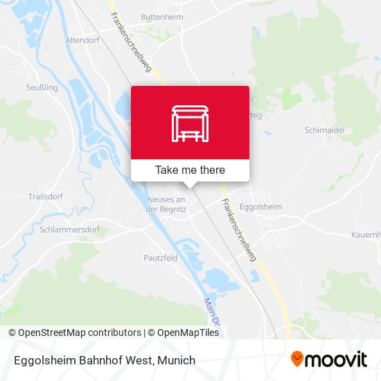 Eggolsheim Bahnhof West map