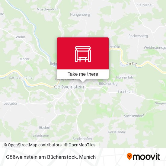 Gößweinstein am Büchenstock map