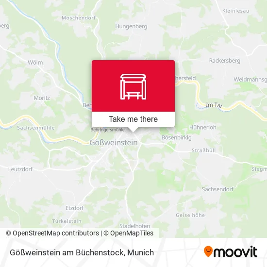 Карта Gößweinstein am Büchenstock