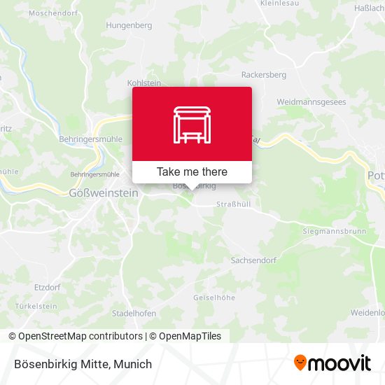 Bösenbirkig Mitte map