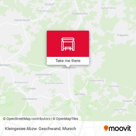 Kleingesee Abzw. Geschwand map