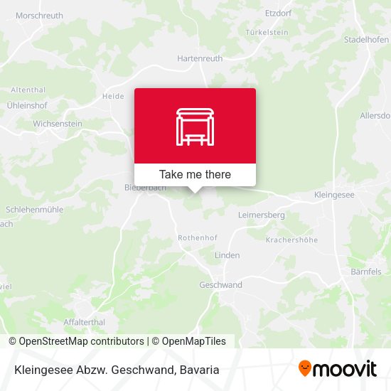 Kleingesee Abzw. Geschwand map