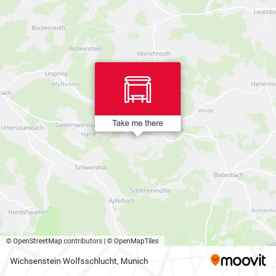 Карта Wichsenstein Wolfsschlucht