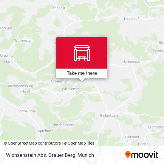 Wichsenstein Abz. Grauer Berg map