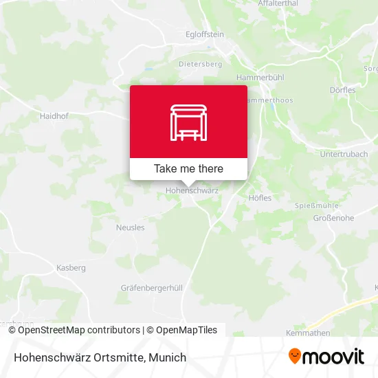 Карта Hohenschwärz Ortsmitte