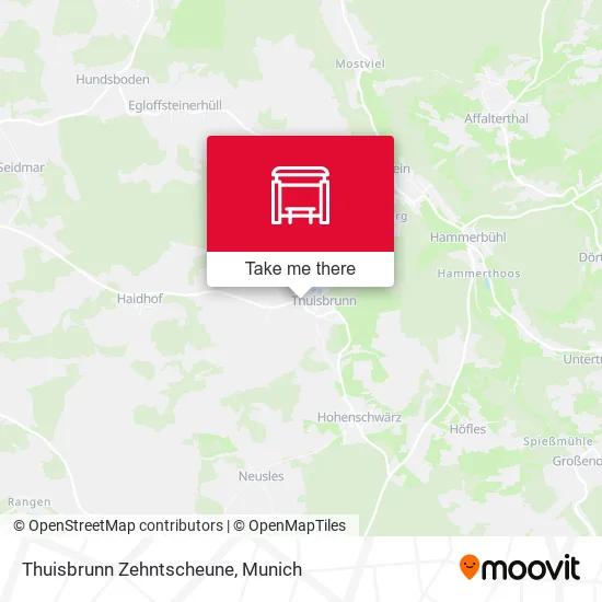 Карта Thuisbrunn Zehntscheune