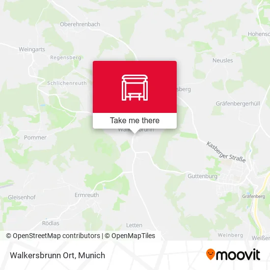 Карта Walkersbrunn Ort