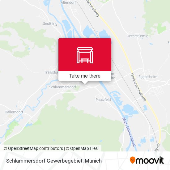 Schlammersdorf Gewerbegebiet map