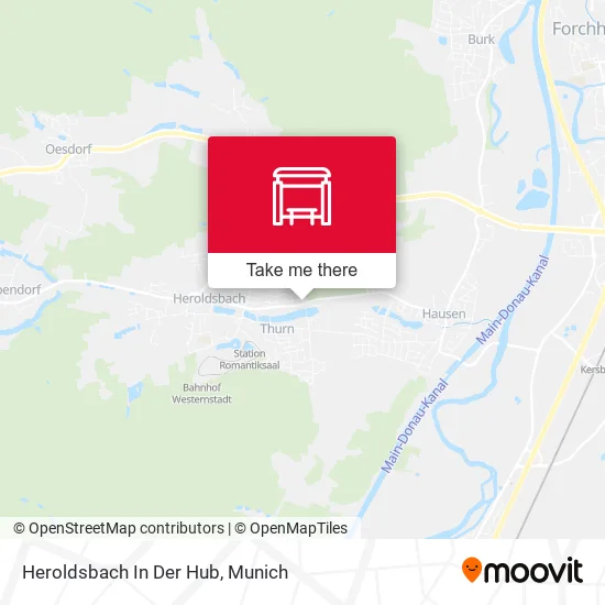 Карта Heroldsbach In Der Hub