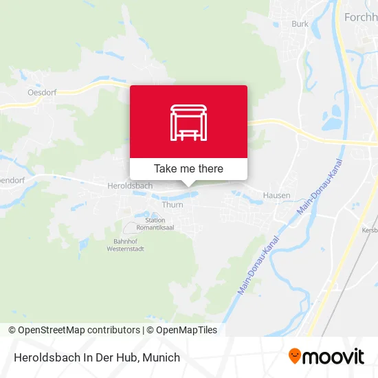 Карта Heroldsbach In Der Hub