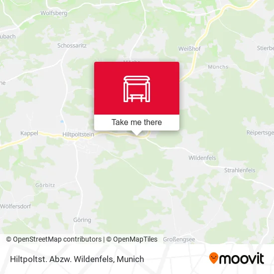 Карта Hiltpoltst. Abzw. Wildenfels