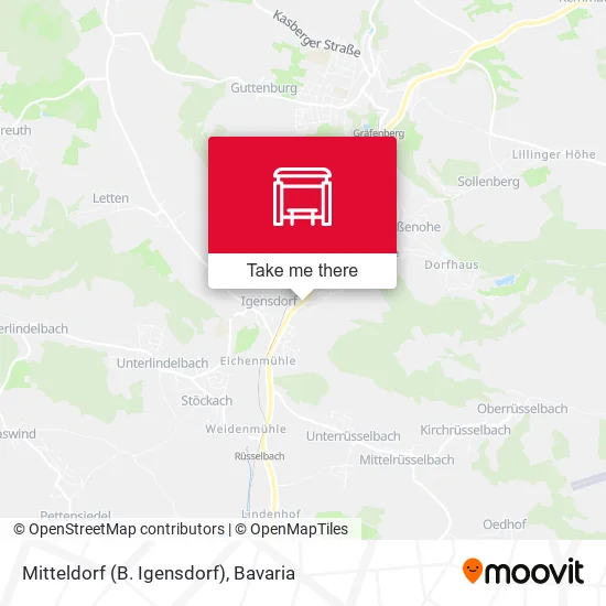 Карта Mitteldorf (B. Igensdorf)
