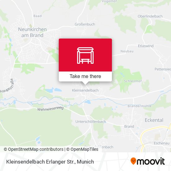 Kleinsendelbach Erlanger Str. map