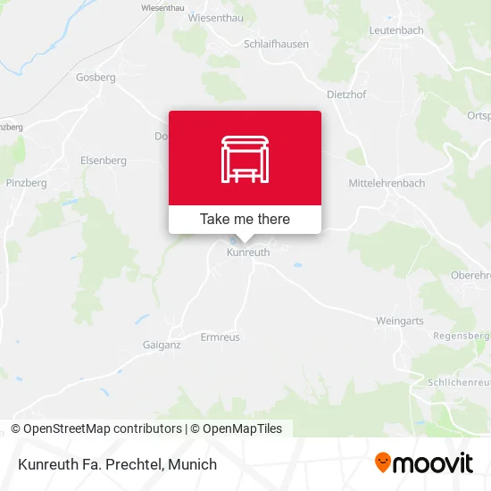 Карта Kunreuth Fa. Prechtel
