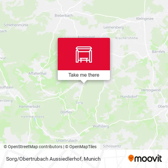 Карта Sorg/Obertrubach Aussiedlerhof