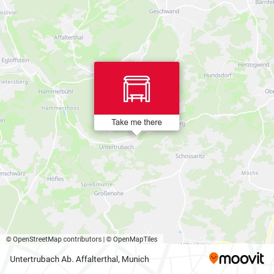 Untertrubach Ab. Affalterthal map