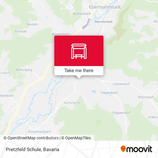 Карта Pretzfeld Schule
