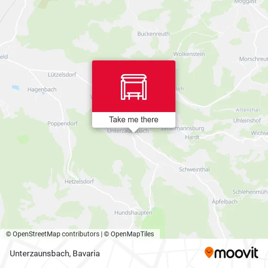 Карта Unterzaunsbach