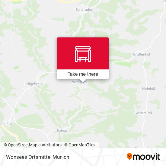 Карта Wonsees Ortsmitte
