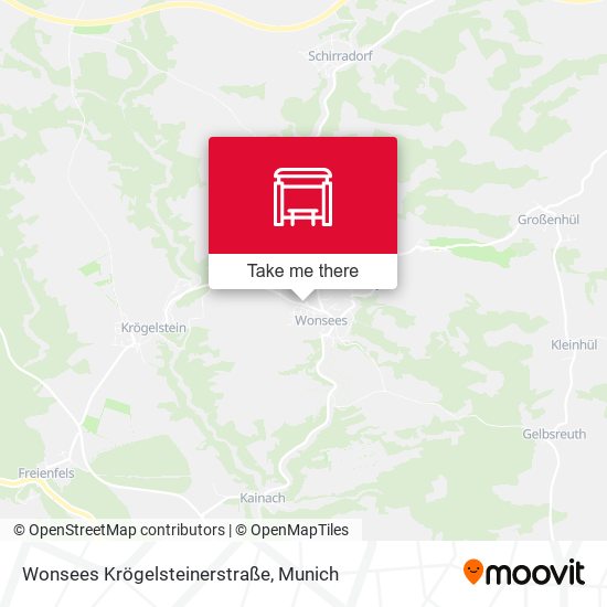 Wonsees Krögelsteinerstraße map