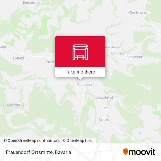 Карта Frauendorf Ortsmitte