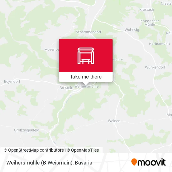 Карта Weihersmühle (B.Weismain)