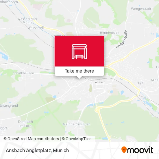 Ansbach Angletplatz map