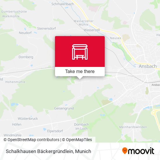Schalkhausen Bäckergründlein map