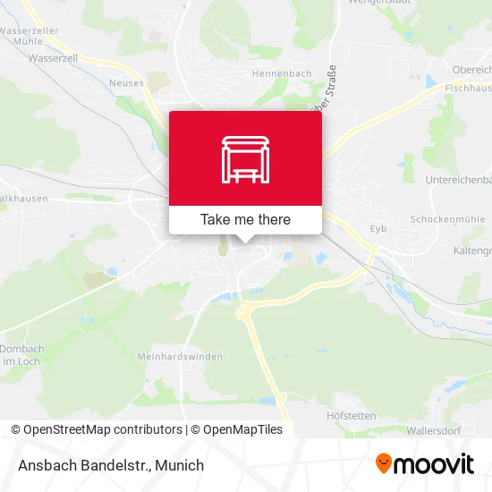 Карта Ansbach Bandelstr.