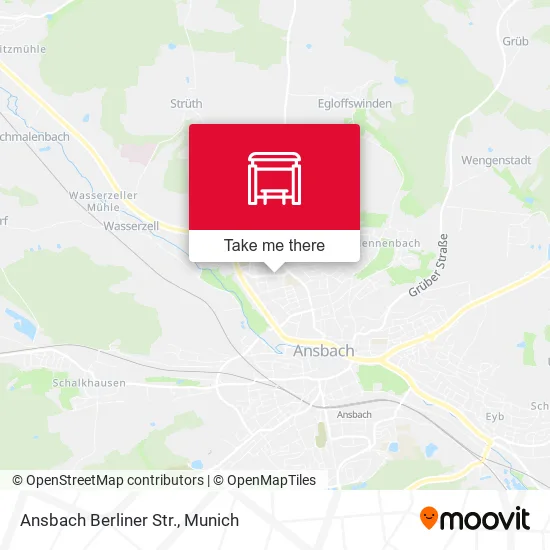 Карта Ansbach Berliner Str.