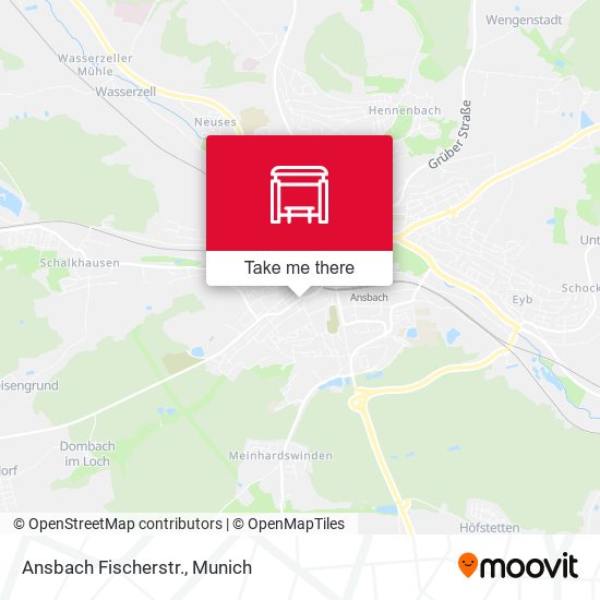 Карта Ansbach Fischerstr.