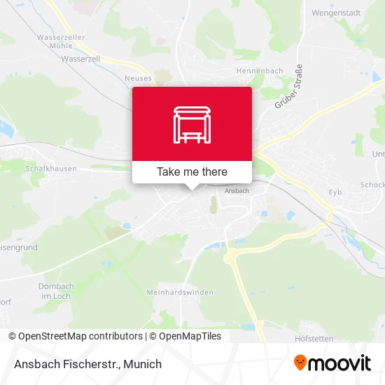 Карта Ansbach Fischerstr.