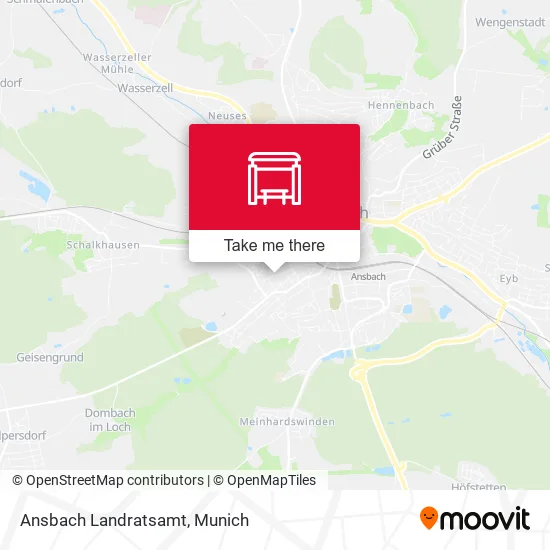 Карта Ansbach Landratsamt