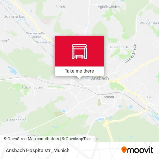 Карта Ansbach Hospitalstr.