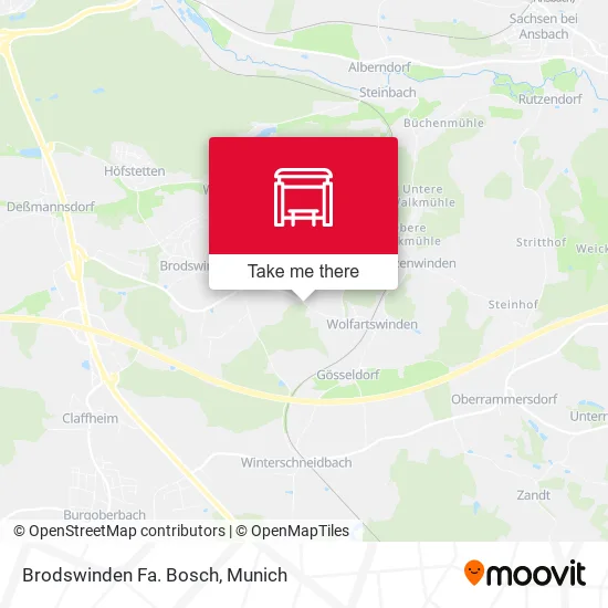 Карта Brodswinden Fa. Bosch
