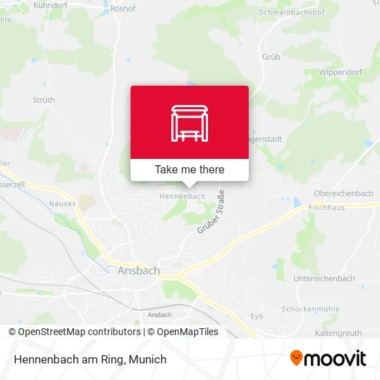 Карта Hennenbach am Ring