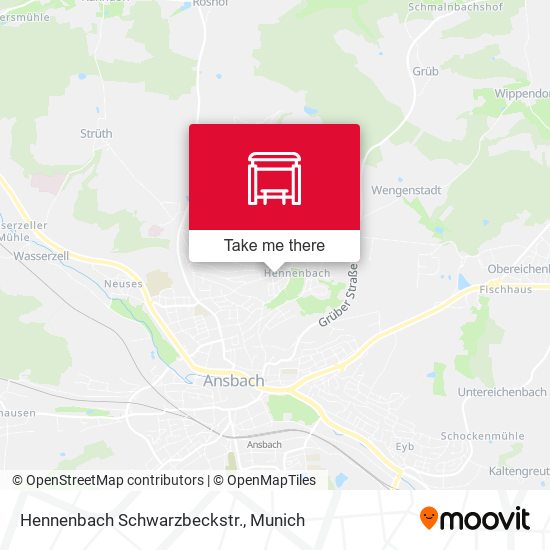 Hennenbach Schwarzbeckstr. map
